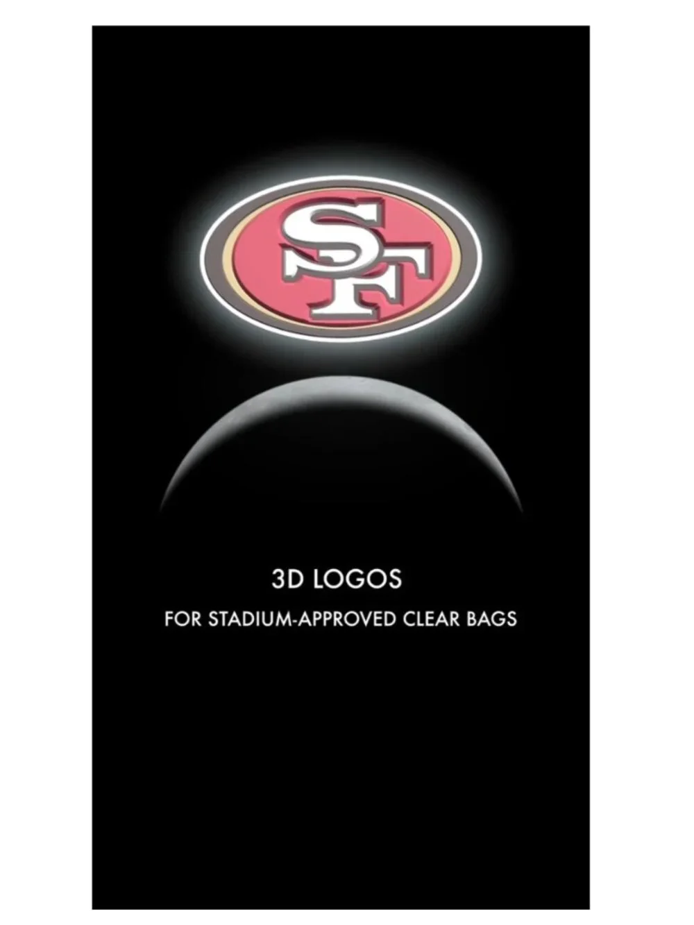Clear PVC NFL Fanny Pack Stadium Approved Crossbody Bag
